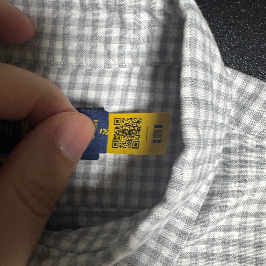 폴로 그레이 체크셔츠 팝니다 상품이미지5