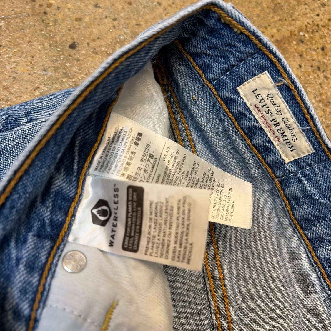 USA 빈티지 리바이스 립케이지 스트레이트 청바지 상품이미지7