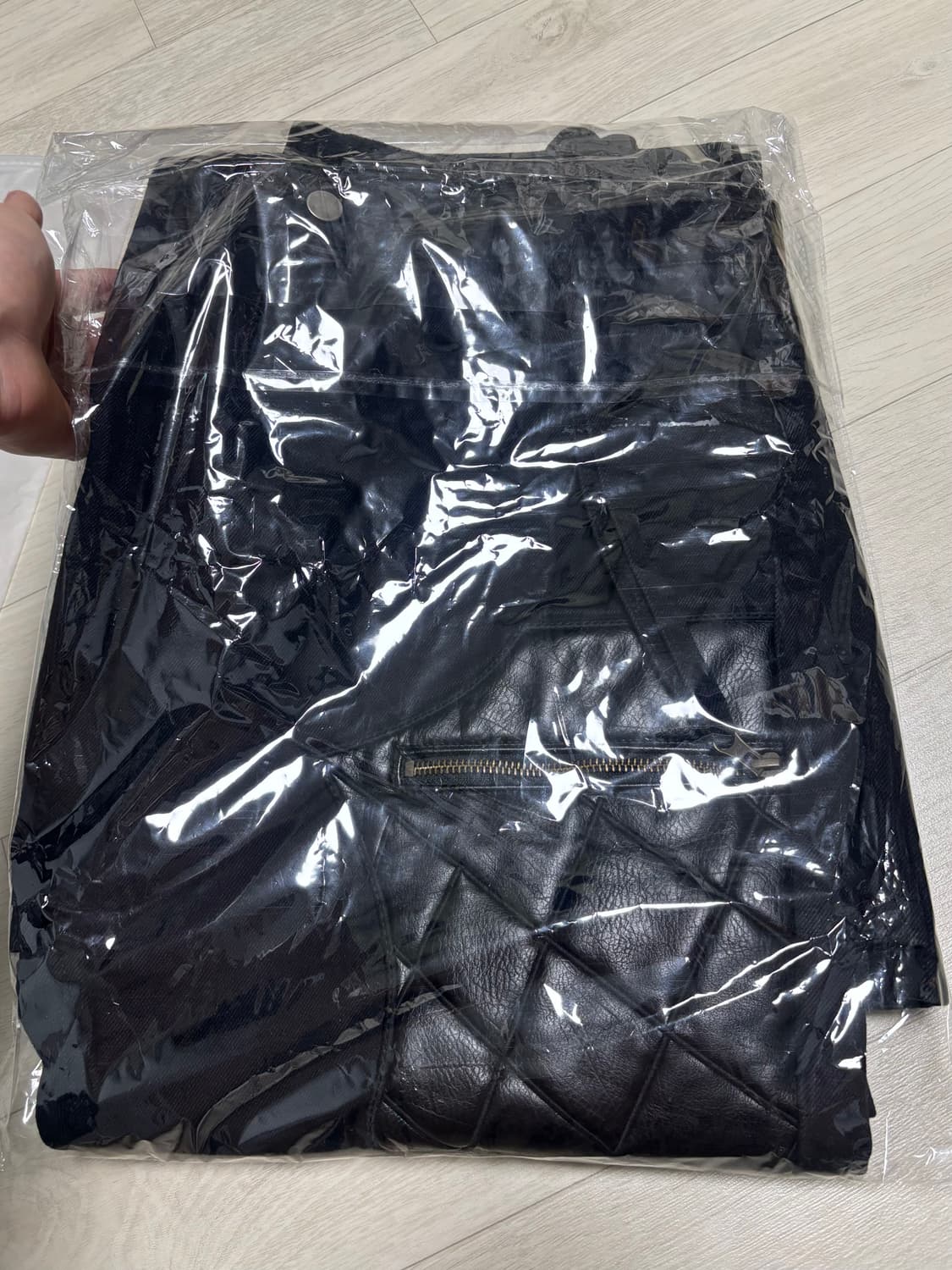 [2]에모스탠스클럽 emostanceclub 레더 팬츠 플레어 진 V2 상품이미지2