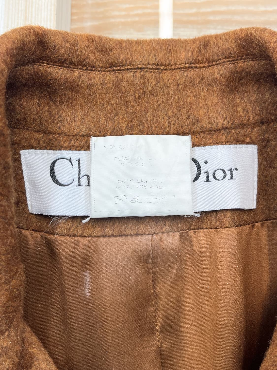 크리스찬 디올 100% 캐시미어 벨티드 코트 상품이미지6