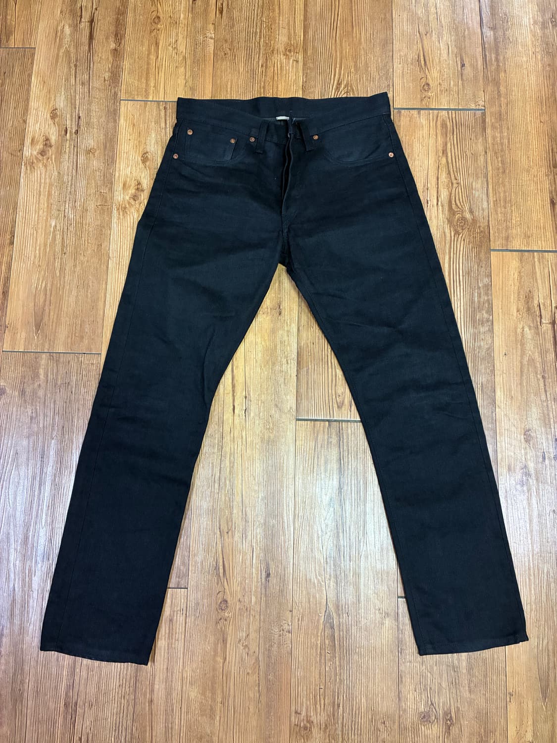 RRL 더블알엘 슬림핏 블랙 셀비지 진 청바지 32 x 30 상품이미지2