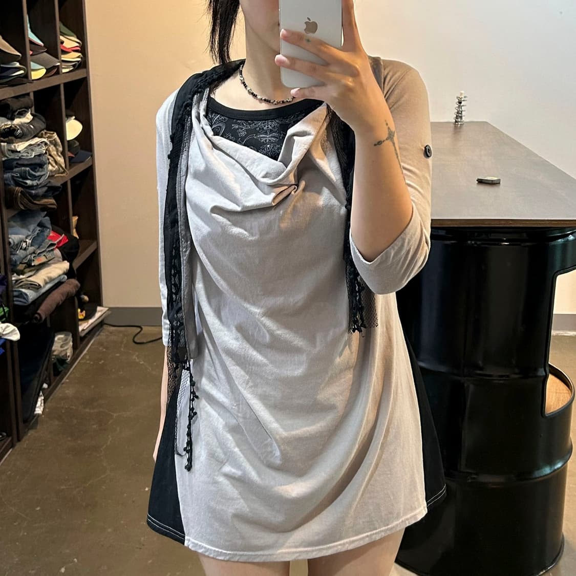 오리엔탈 스카프 티셔츠 상품이미지3