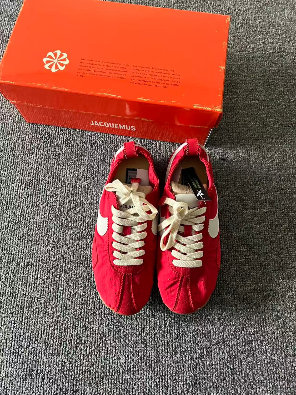 나이키 x 자크뮈스 문 슈 SP 유니버시티 레드 앤 바이시클 옐로우  상품이미지1