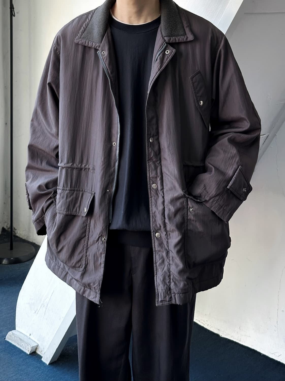 High count poly padded mil parka 상품이미지2
