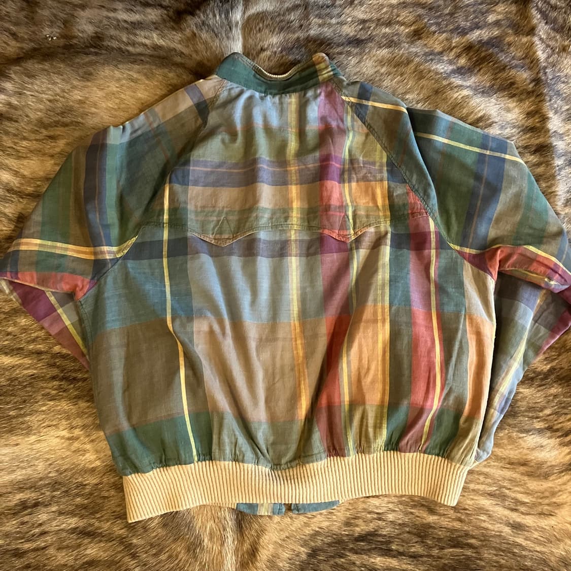 폴로 랄프로렌 마드라스 해링턴 자켓 L 상품이미지6