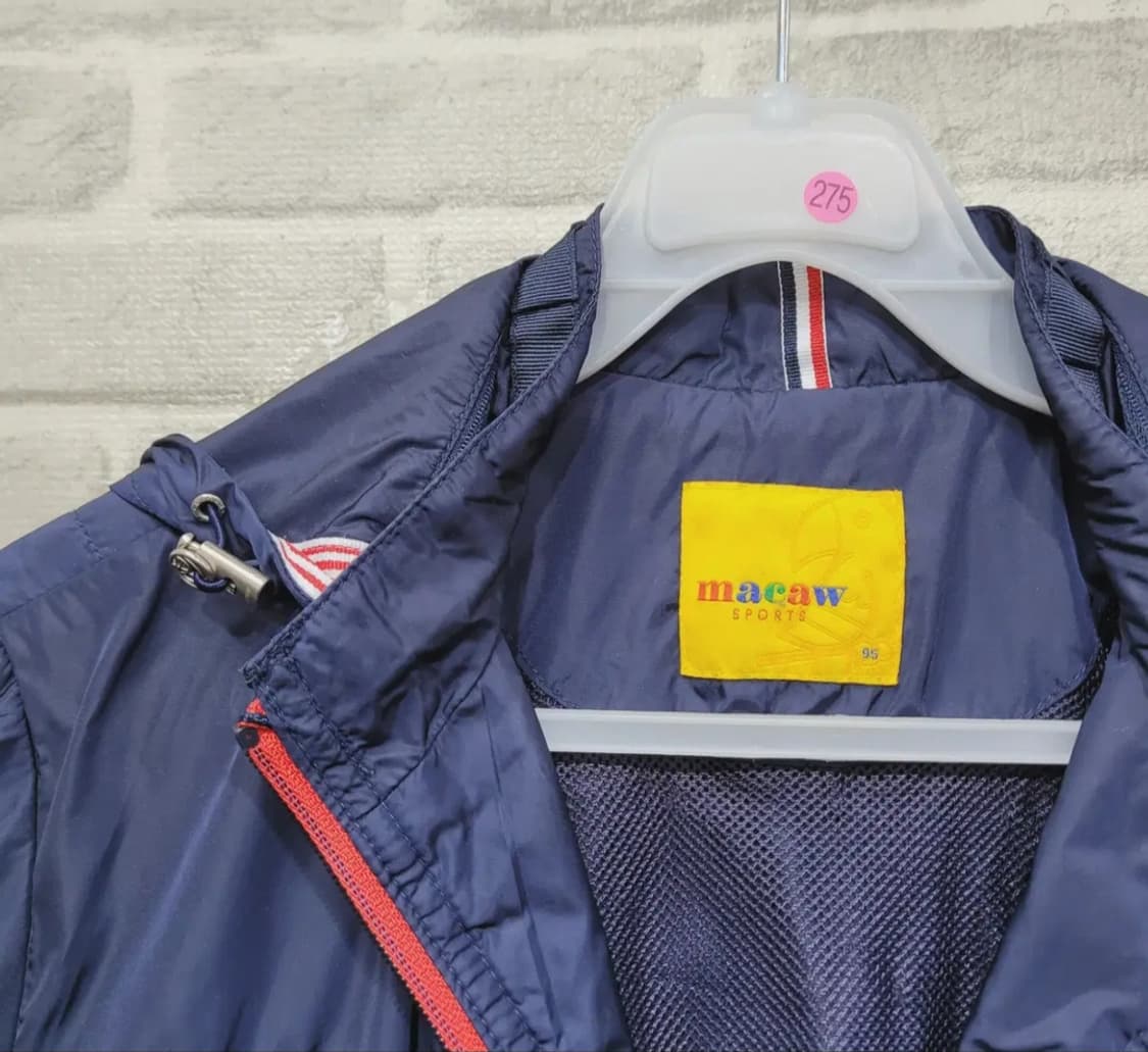 👠여성66사이즈👠macaw 스포츠 네이비 바람막이(봄~초여름) 상품이미지2