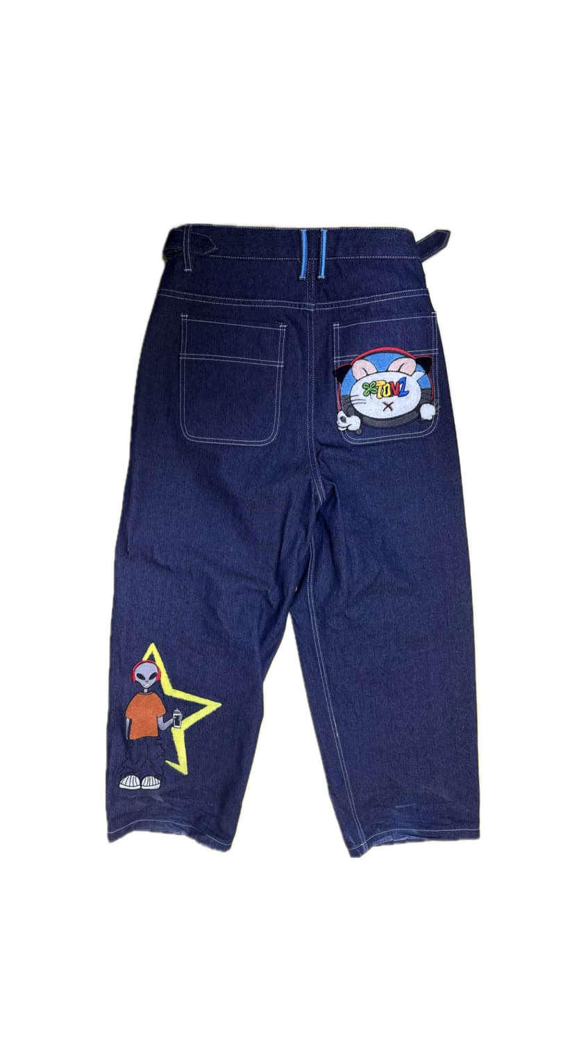 엑스톤즈 외계인 와이드 데님 팬츠 S사이즈 상품이미지5