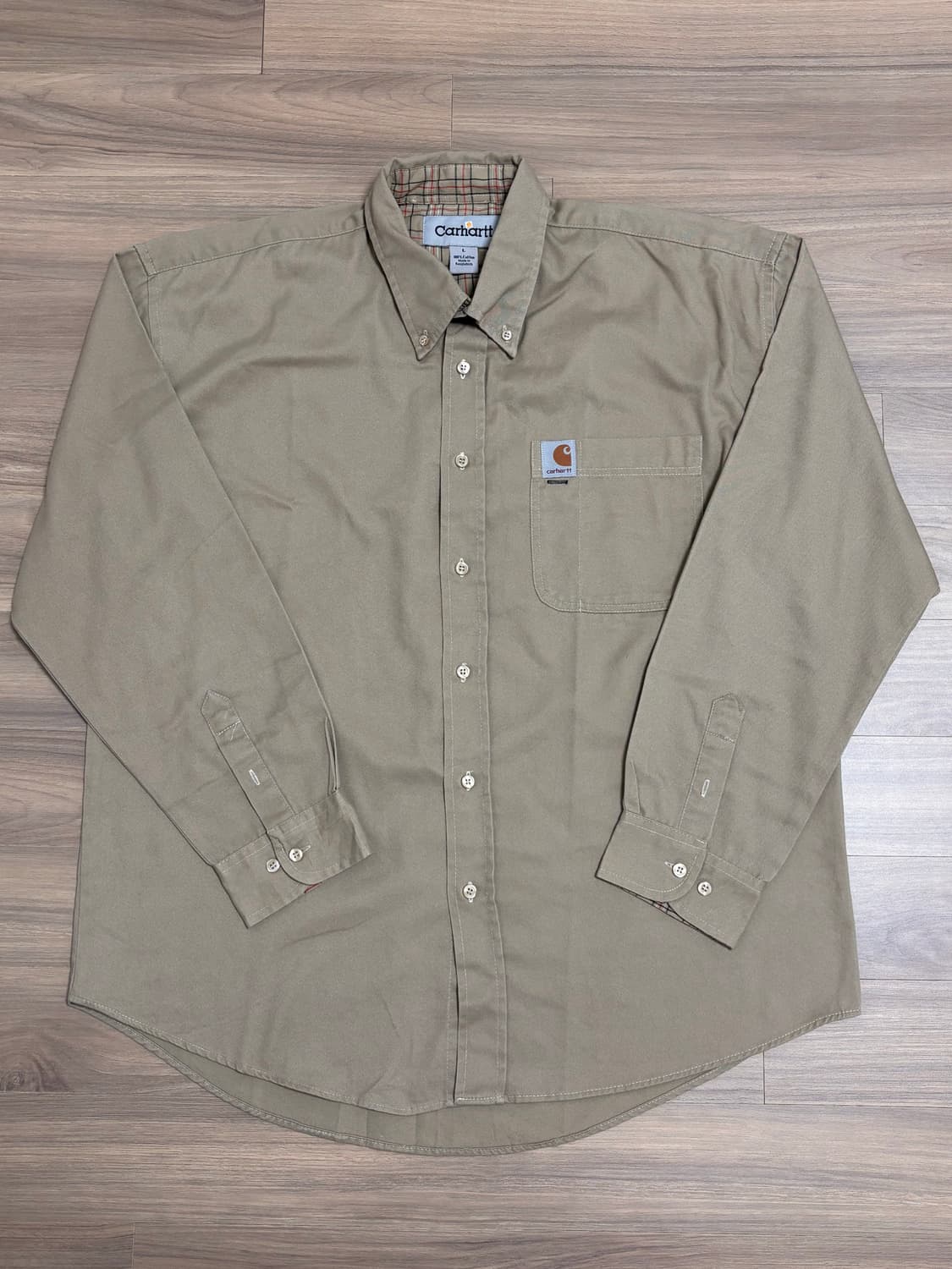 칼하트 셔츠 L 베이지 상품이미지1