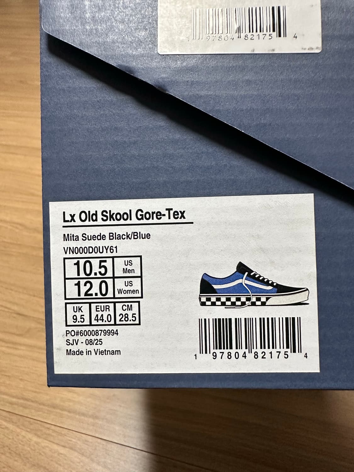 285 반스 미타 스니커즈 프리미엄 올드스쿨 고어텍스 블랙 블루 상품이미지10