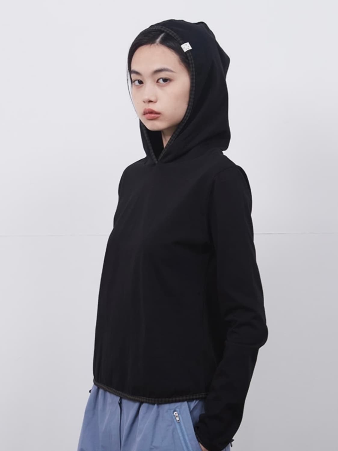 오헤시오 롱 후드티 블랙 상품이미지1