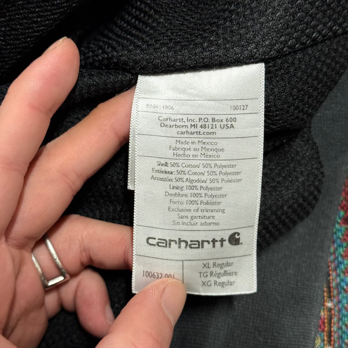 칼하트 빅사이즈 레인디펜더 후드집업 다크 그레이 상품이미지7
