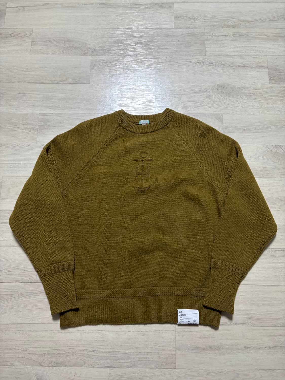 HGS 홈그로운서플라이 687-004 스웻-J 앵커 니트 브라운 L사이즈 상품이미지2