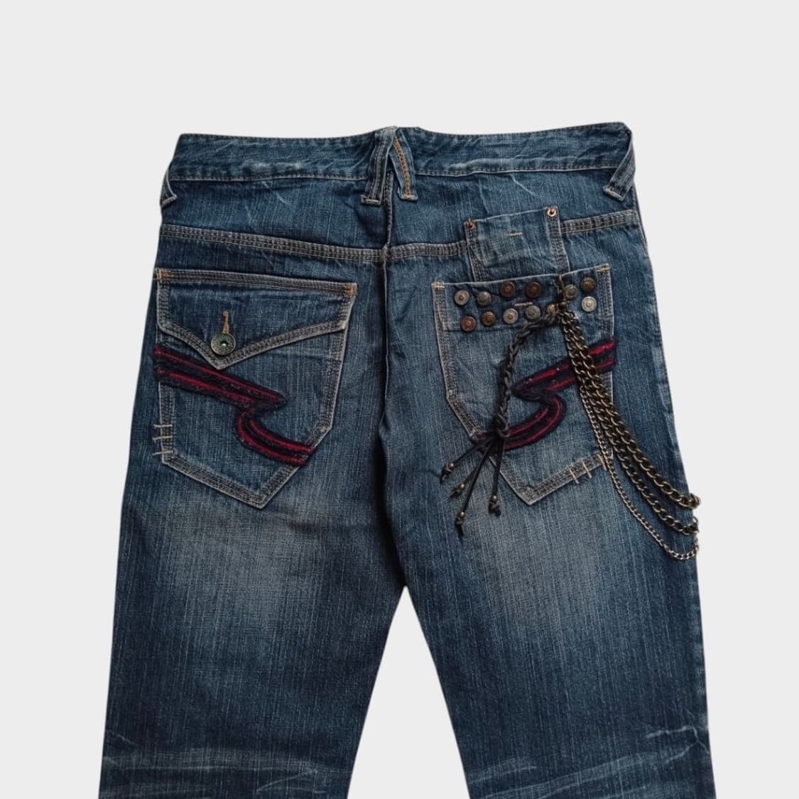 Semantic design 세만틱 디자인 데님 팬츠 디스트로이드진 상품이미지4