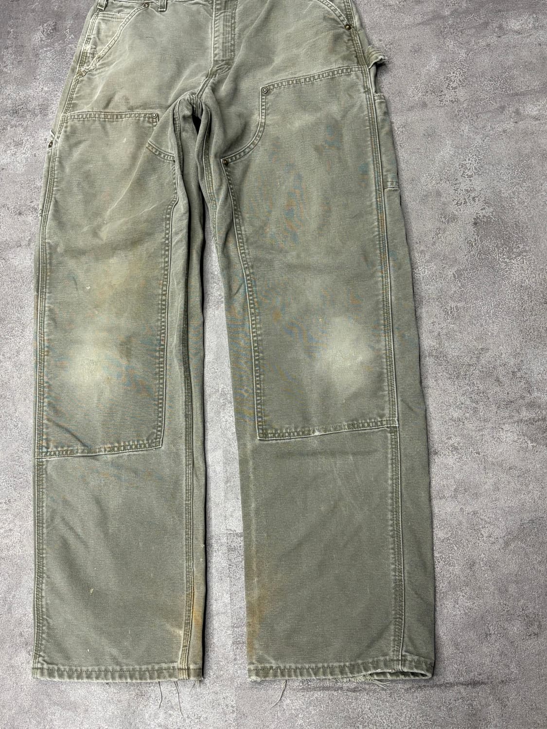 00s 칼하트 더블니 mos 모스그린 카펜터 팬츠 상품이미지3