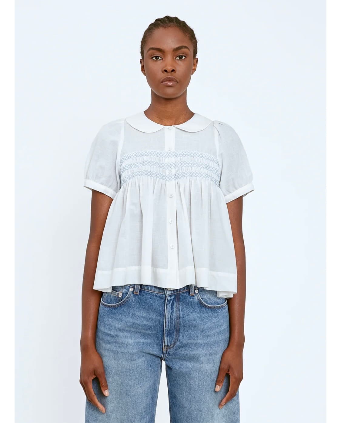 Molly goddard iwona blouse blue (s) 상품이미지2