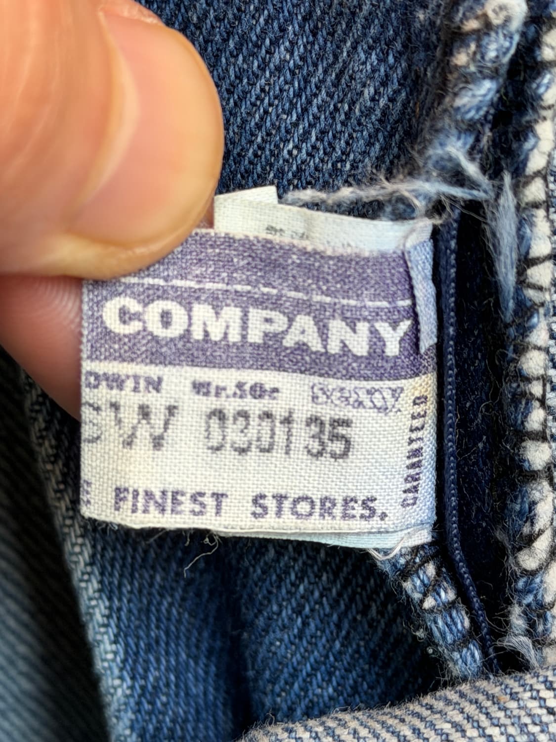 Edwin 에드윈 파이니스트 스토어 워싱 데님 팬츠 33 상품이미지9