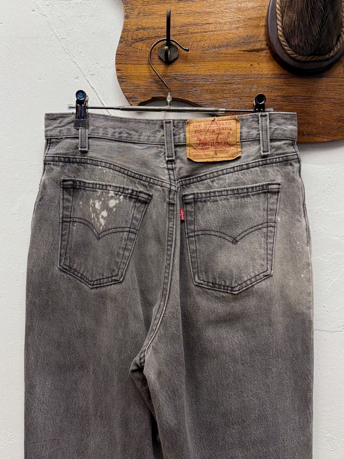 Levi's 501 Vintage Black Denim Pants 상품이미지5