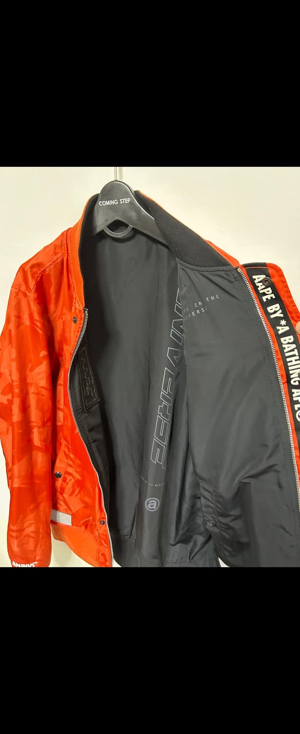 에이프 베이프 항공점퍼 블루종 정품 XL사이즈 상품이미지6