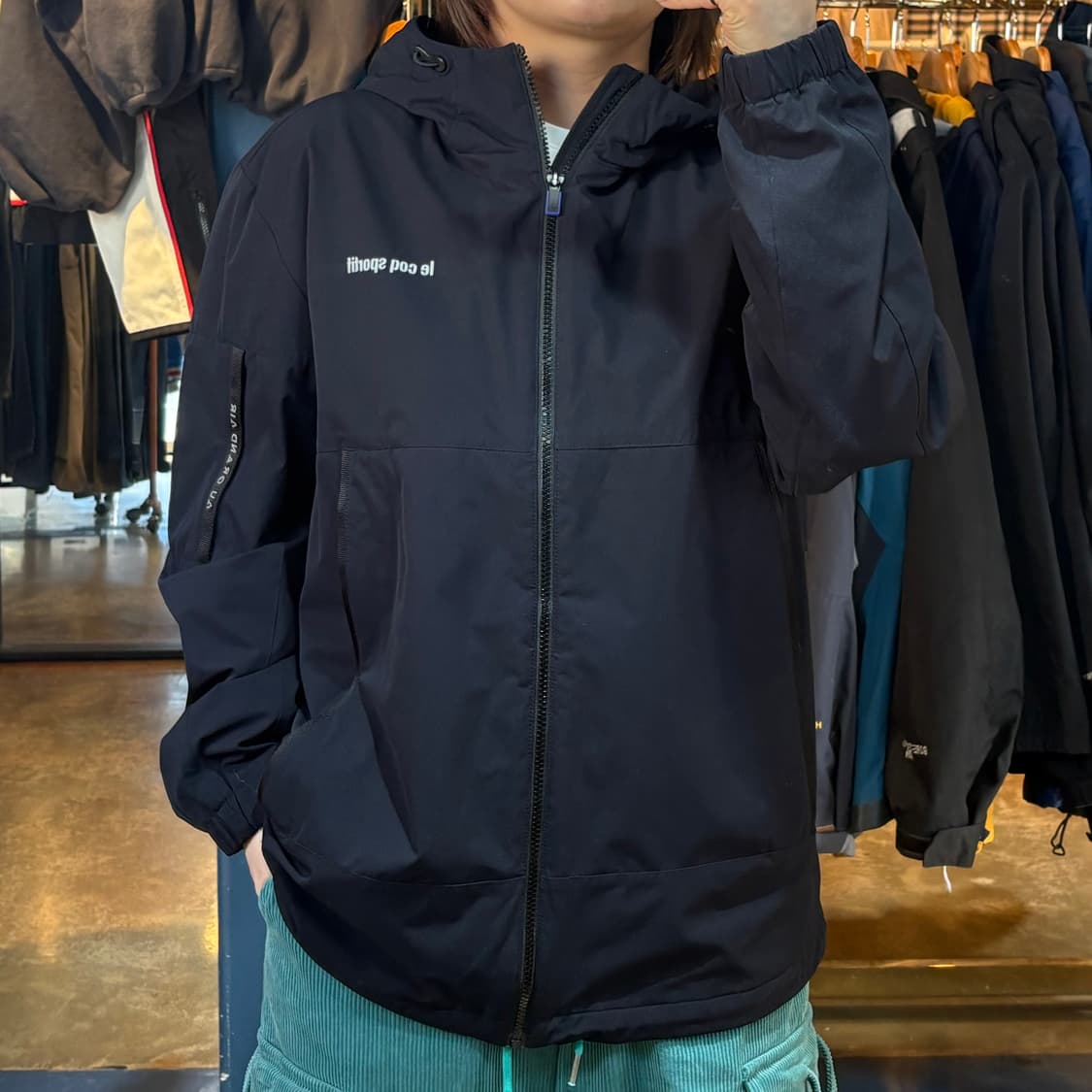 르꼬끄 네이비 바람막이 상품이미지1