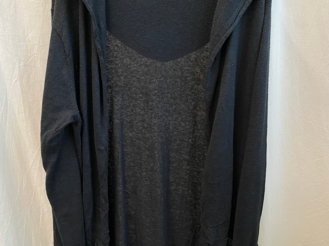 블랙 린넨면혼방 오픈가디건(F) 상품이미지6