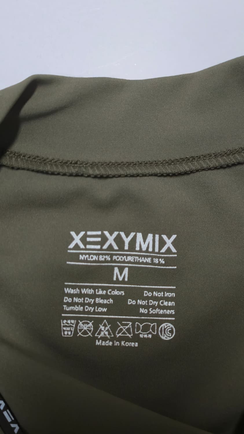 xexymix 래쉬가드 상의 M (카키) 
 상품이미지7