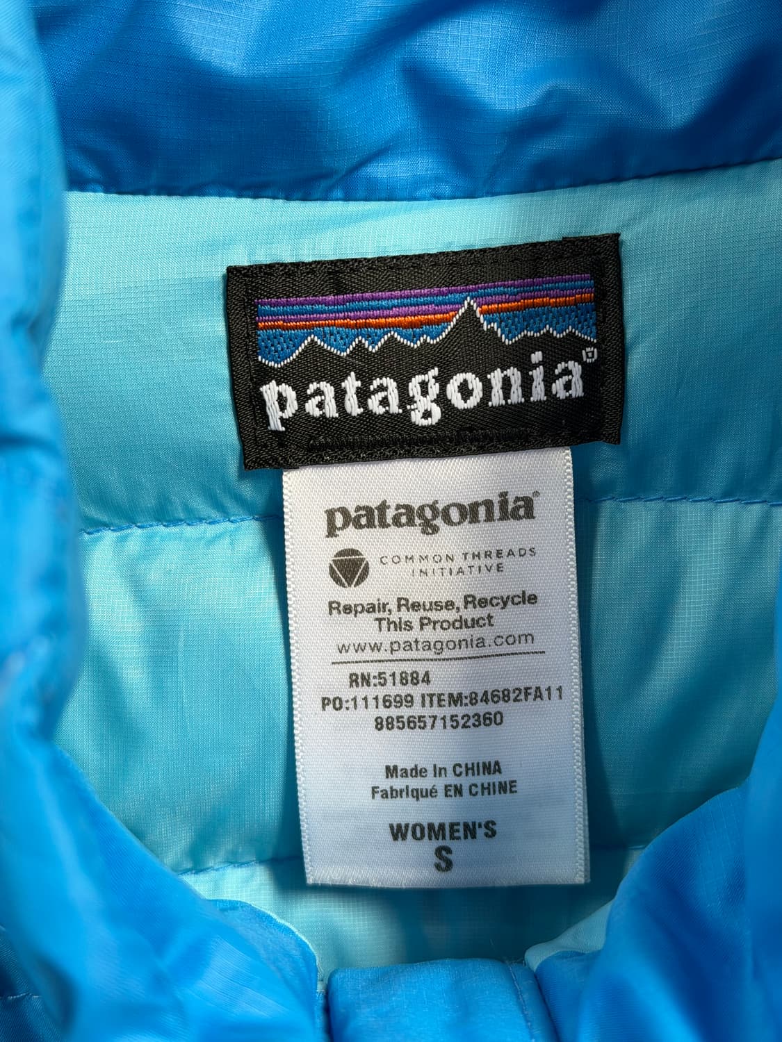 Patagonia 파타고니아 구스다운 경량패딩 블루 S 상품이미지2