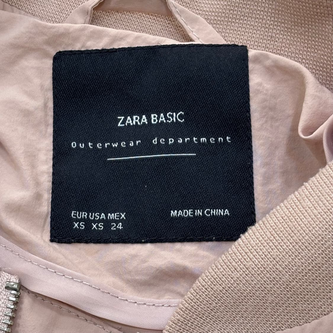 XS 자라 경량 봄버 자켓 0309E 상품이미지3