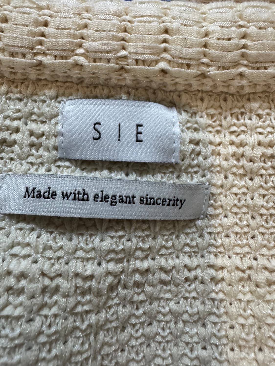 시에 로인 니트 크롭 자켓  상품이미지7