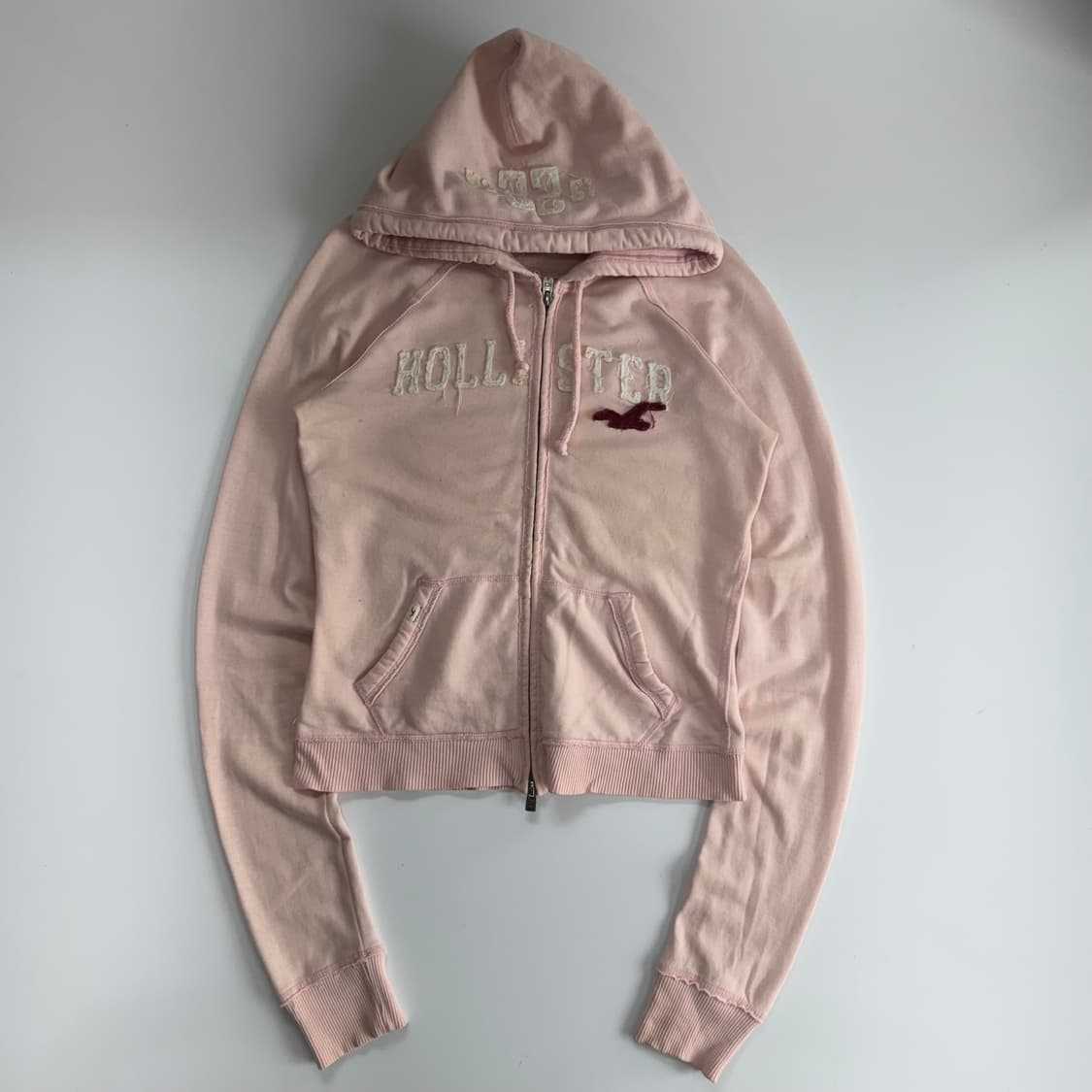 Hollister 홀리스터 핑크 후드집업 상품이미지3