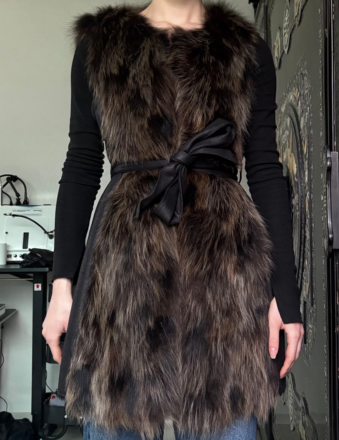 Fur vest 퍼 조끼 상품이미지3