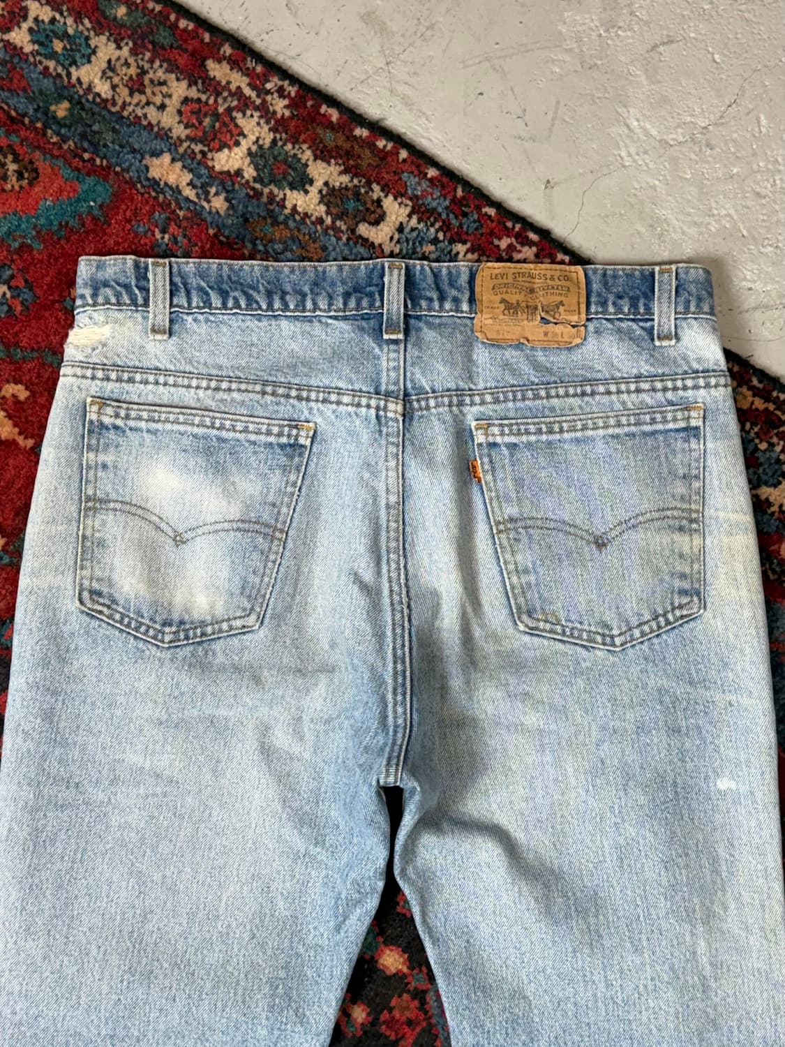 90's USA Made 빈티지 리바이스 517 오렌지탭 부츠컷 상품이미지6