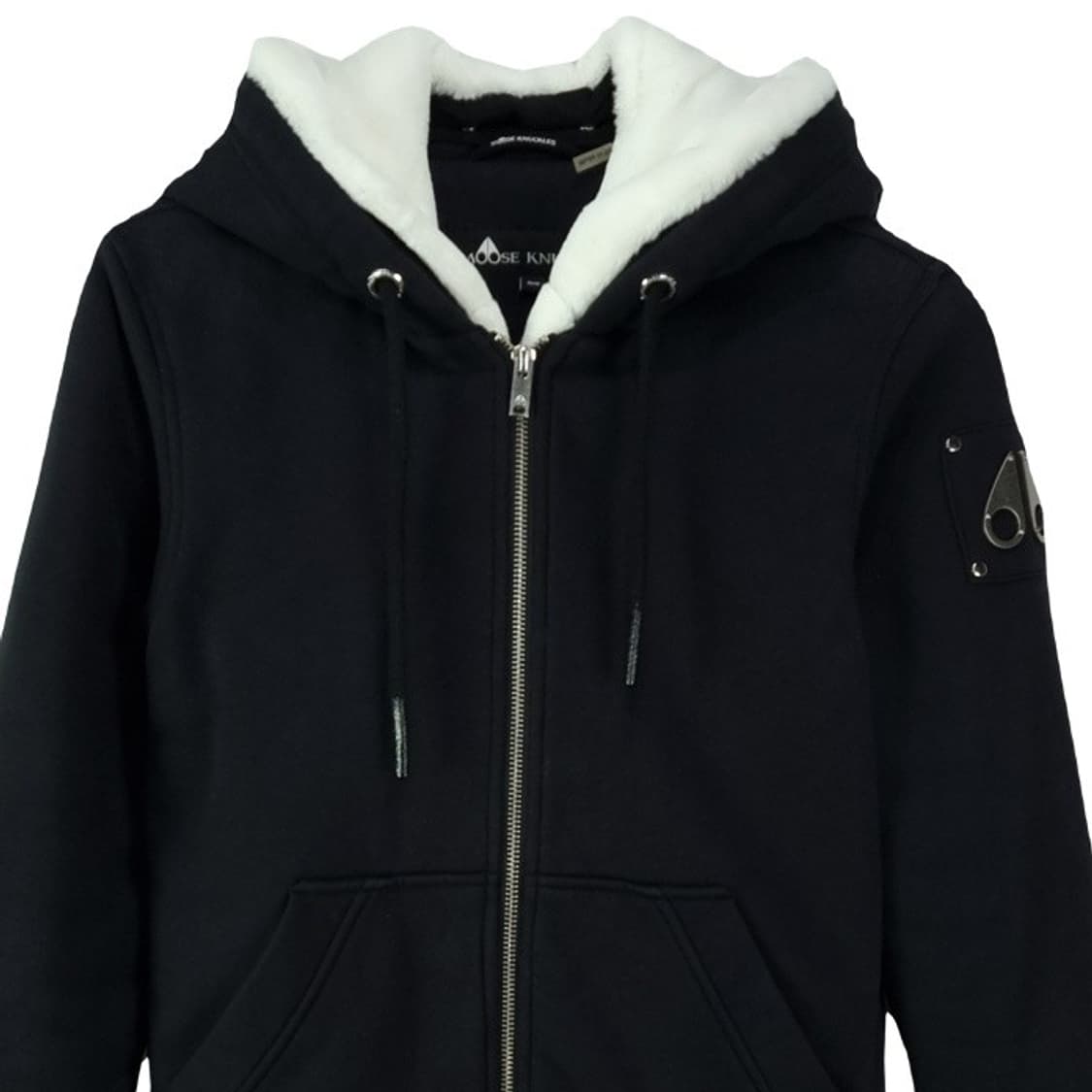 [무스너클] 버니스웨터 후드 집업 블랙 P01495 상품이미지4