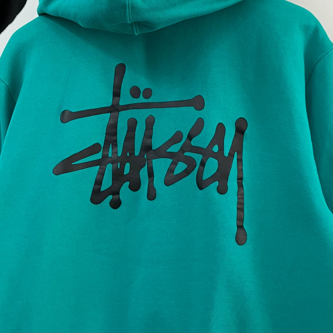 스투시 민트그린 기모안감 베이직 후드집업 상품이미지5