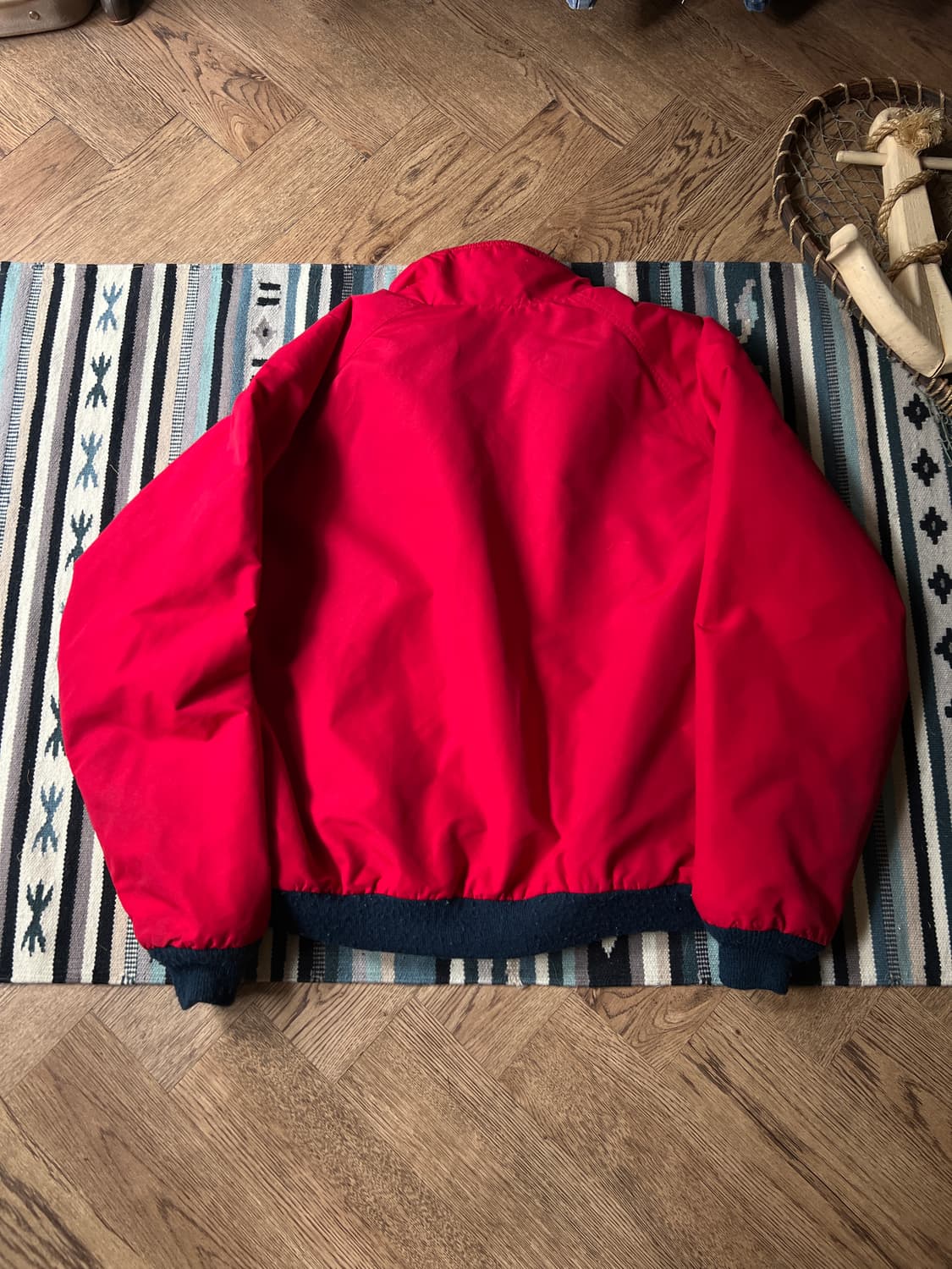 [XL]90's 엘엘빈 USA 코넬 유니버시티 플리스 웜업 자켓 상품이미지8