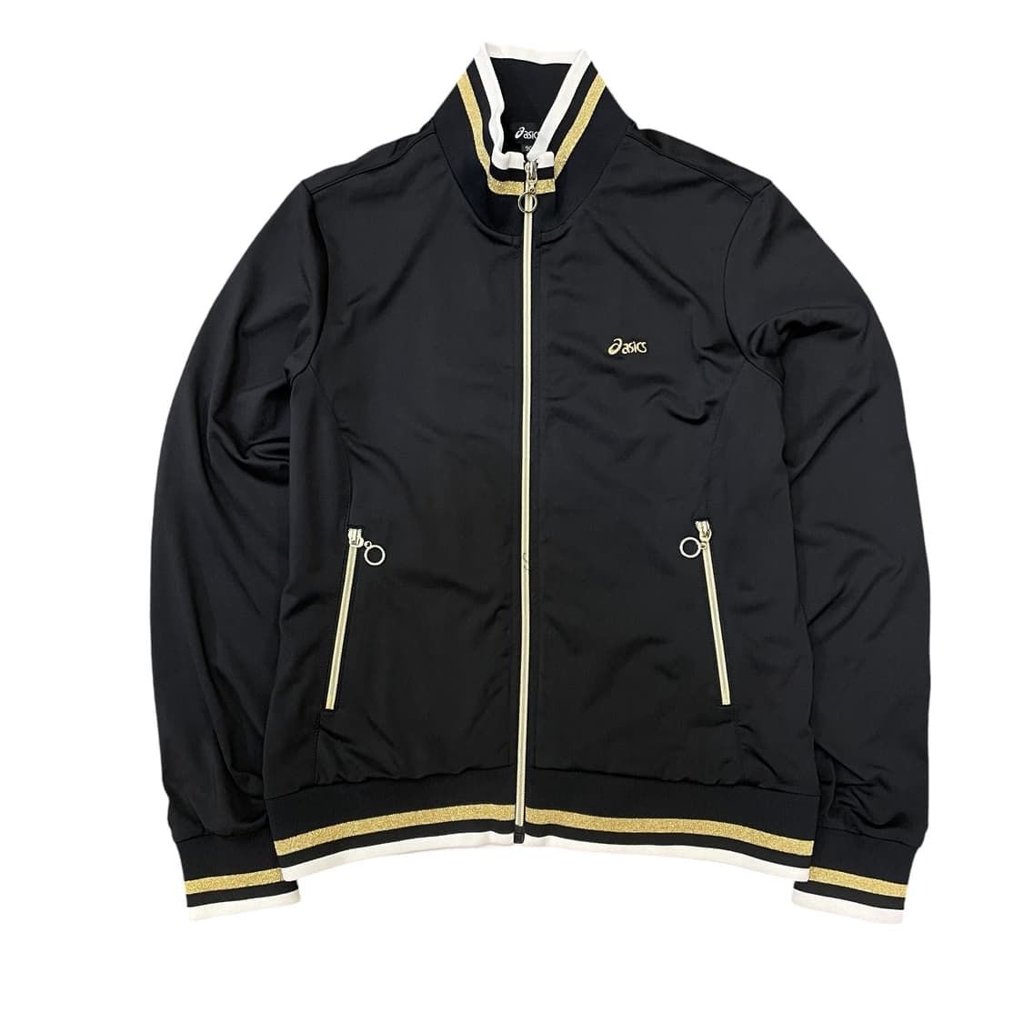 아식스 블랙 골드글리터 y2k 져지 트랙탑 90 상품이미지1