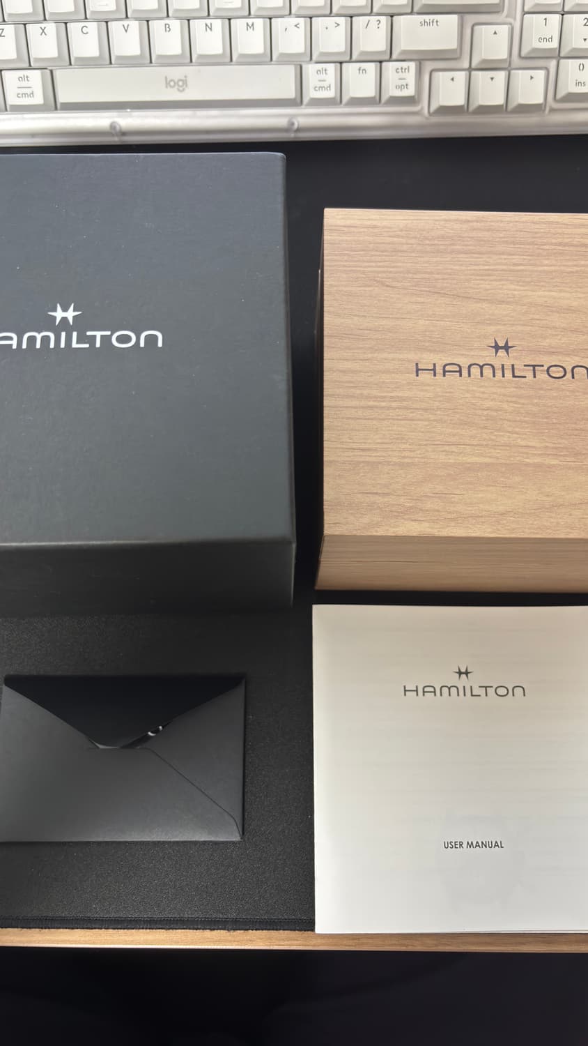 해밀턴 카키필드 쿼츠 33mm 화이트 상품이미지2