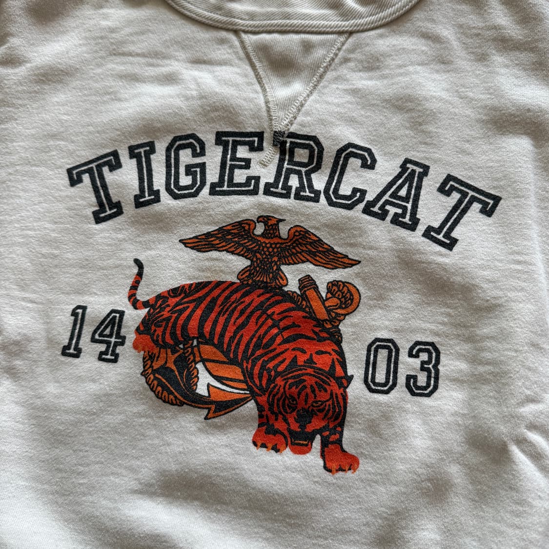 (레어) 👕 리얼맥코이 타이거캣 루프휠 스웻셔츠 상품이미지4