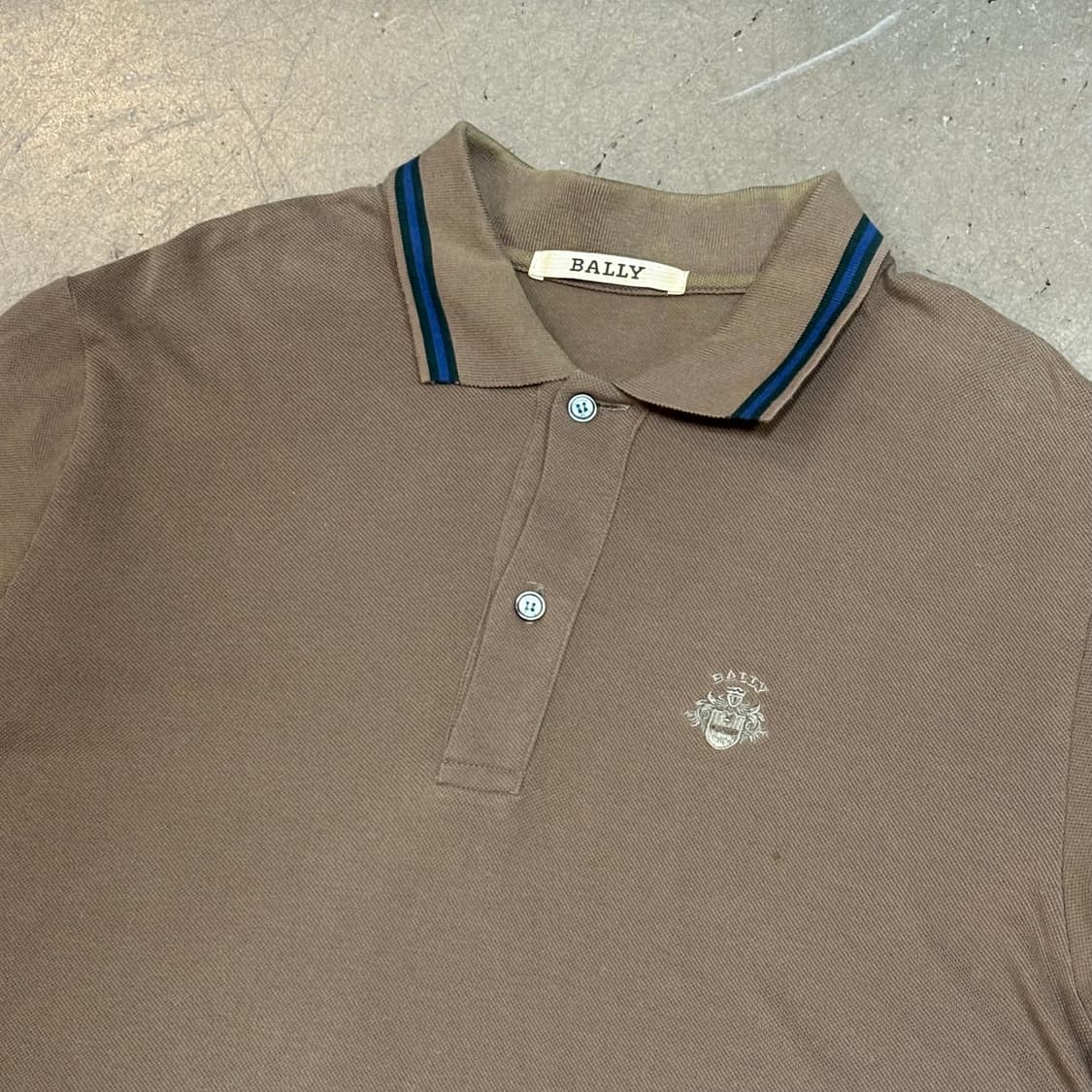 100 발리 브라운 카라 반팔 티셔츠  상품이미지1