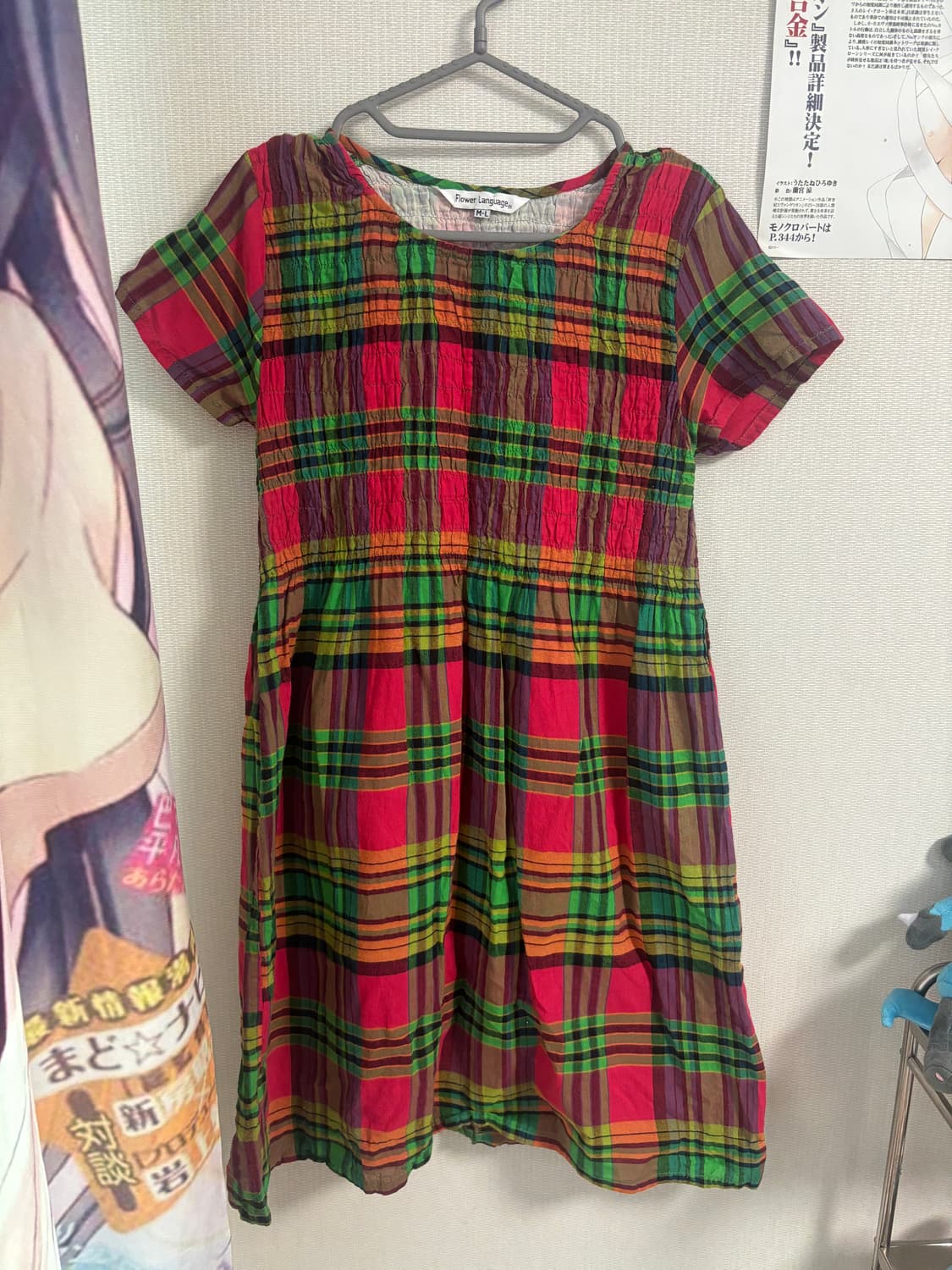 재패니즈 모리 괴짜 체크 원피스 상품이미지3