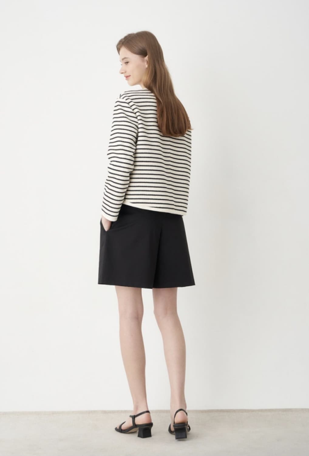 SJSJ 버튼 스트라이프 자켓 44사이즈 상품이미지2