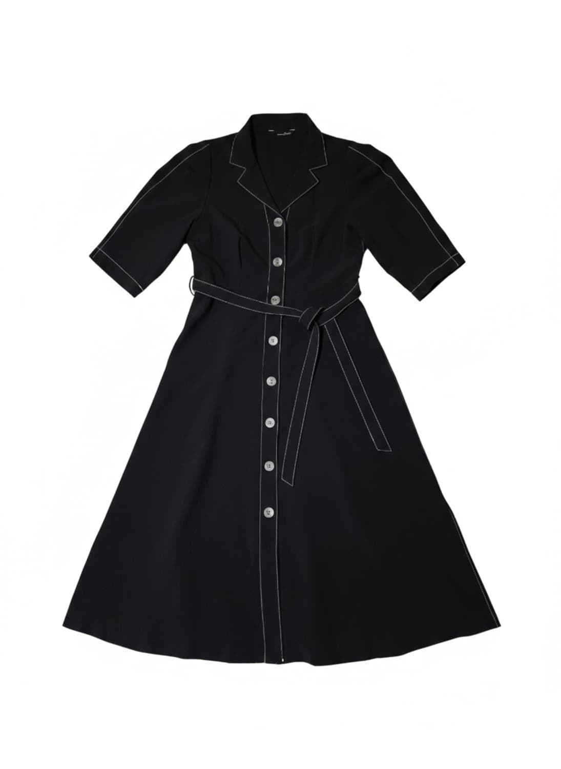 블랙 스티치 벨트 원피스 55 상품이미지5