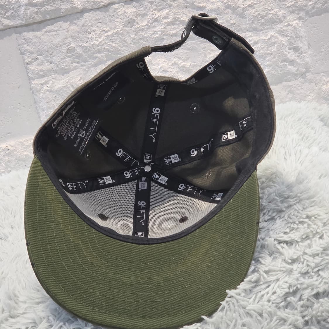 L5-5:뉴에라 9FIFTY 올리브 패치 스냅백 (약 56-59cm) 상품이미지7