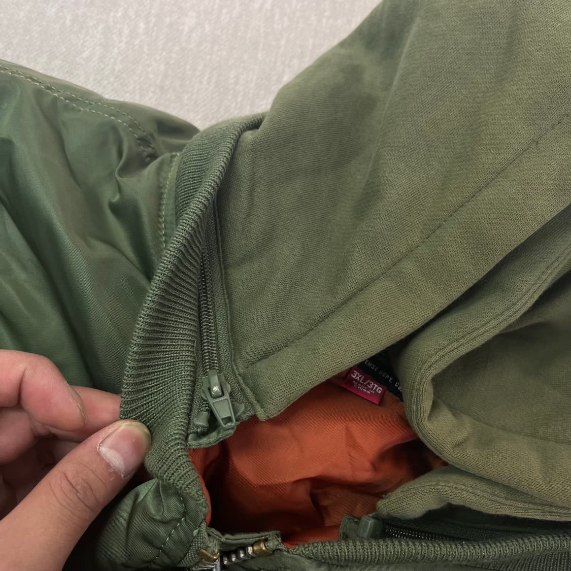 105 알파인더스트리 카키 MA-1 항공자켓 상품이미지6