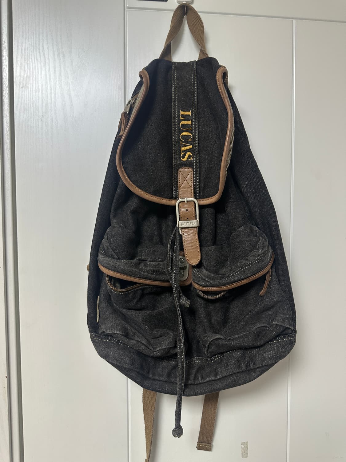 LUCAS 루카스 빈티지 데님 백팩 가방 상품이미지1