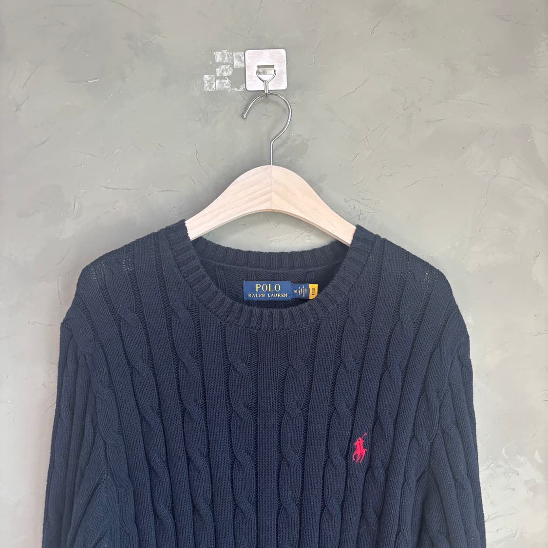 폴로 랄프로렌 꽈배기 니트 블랙 상품이미지3