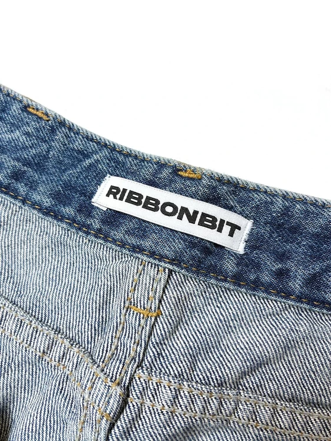 리본빛 RIBBONBIT 루즈 테이퍼드 데님 팬츠 PN5352 상품이미지8