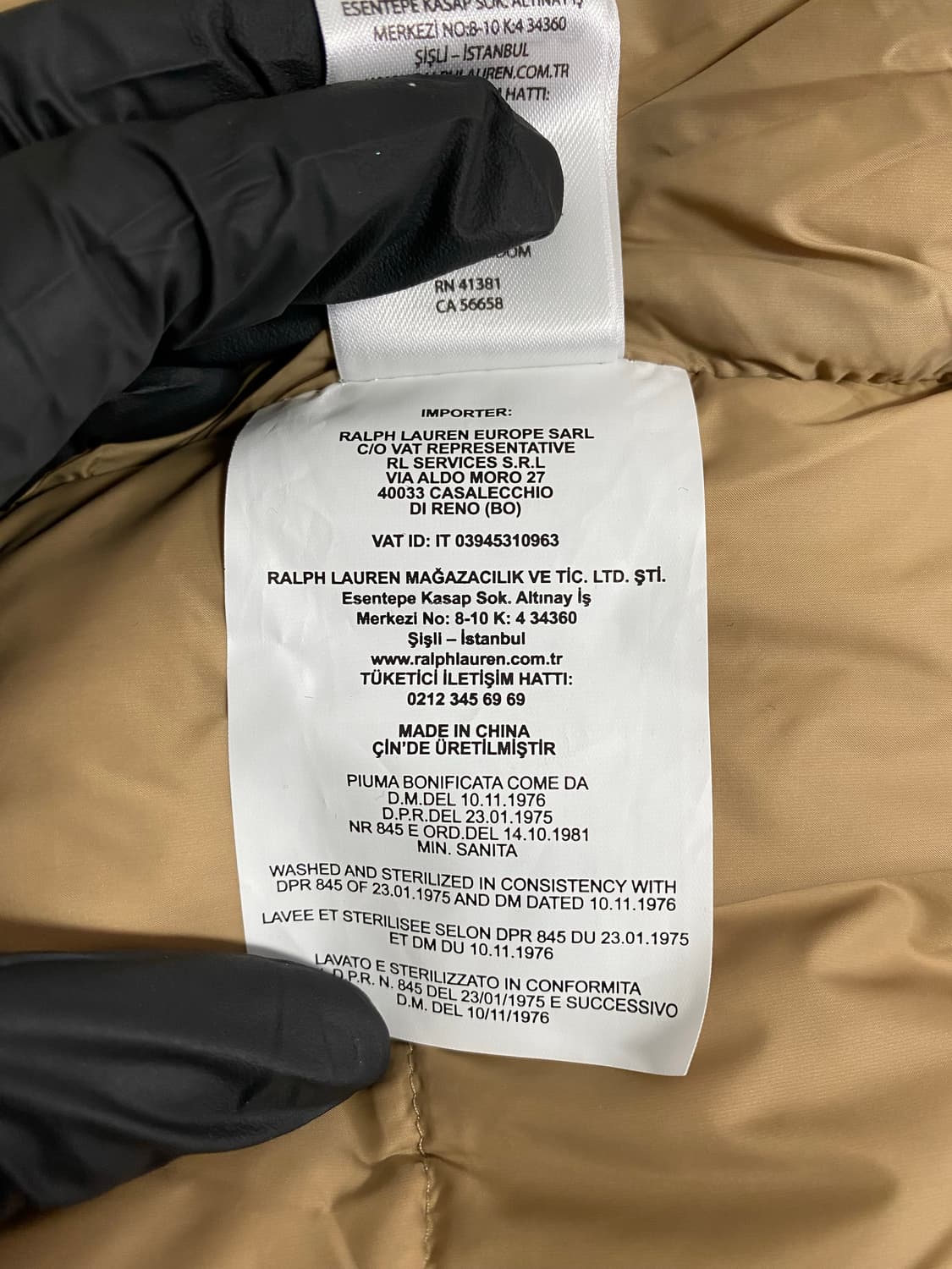 폴로 랄프로렌 케이블 니트 울캐시미어 후드 다운패딩 M 상품이미지6