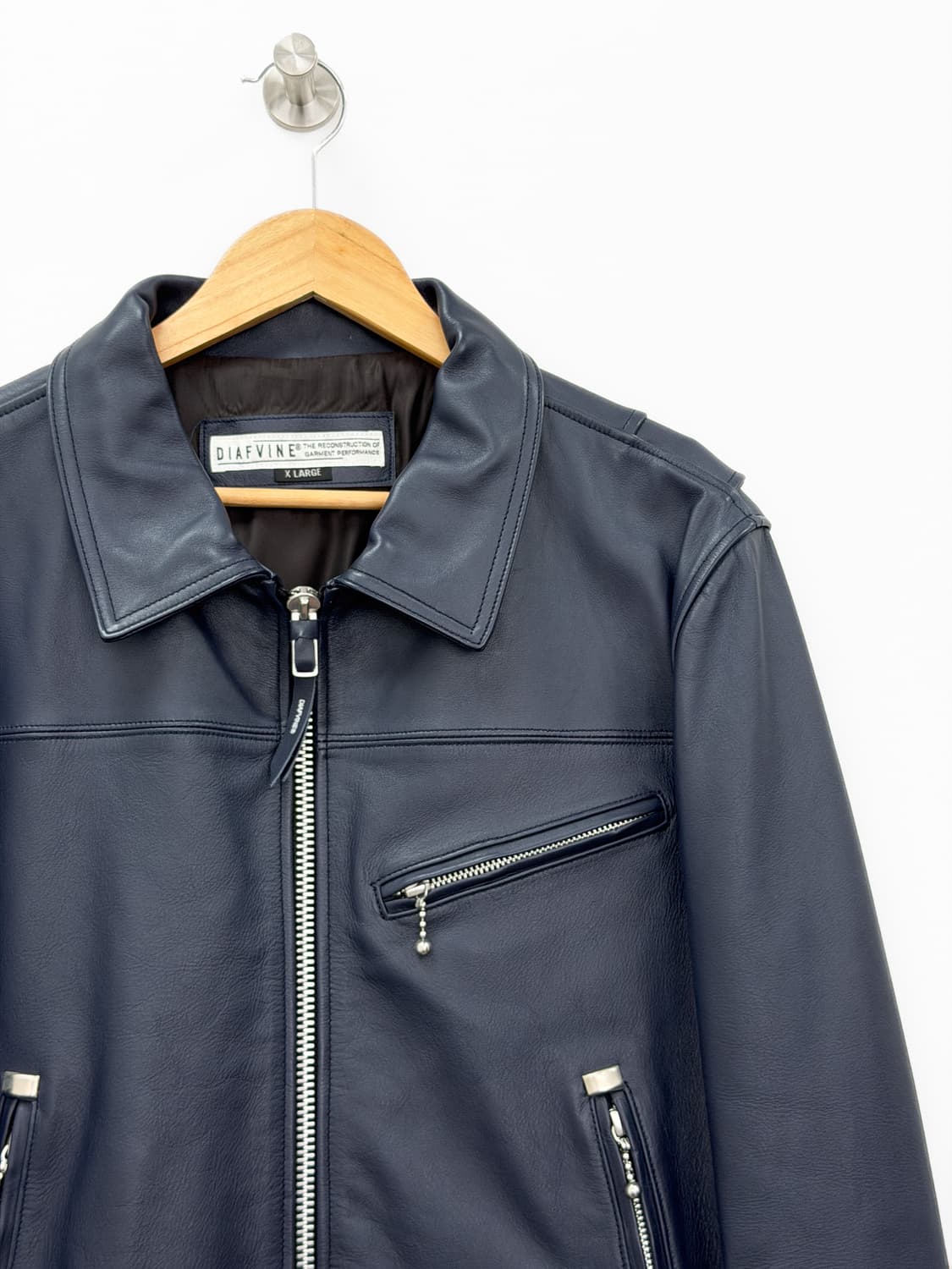 디아프바인 카우하이드 레더 라이더 자켓 상품이미지2