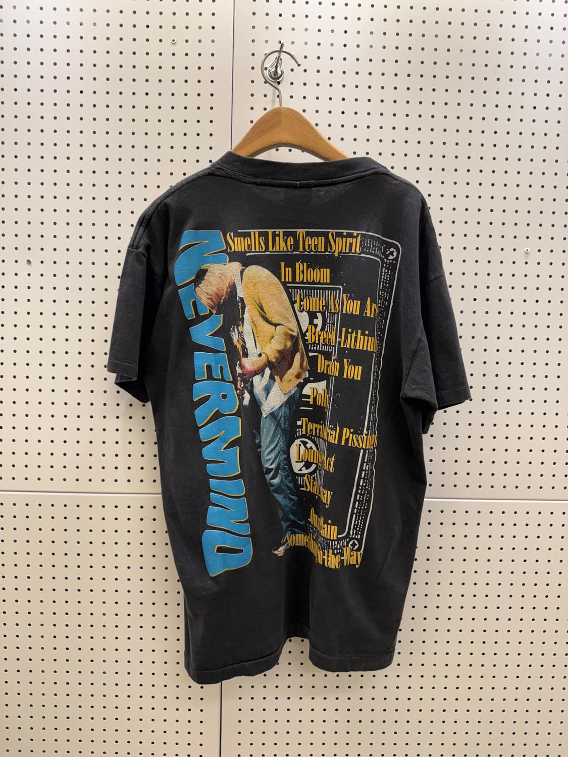 빈티지 너바나 밴드 프린팅 반팔 티셔츠 U1578 상품이미지3