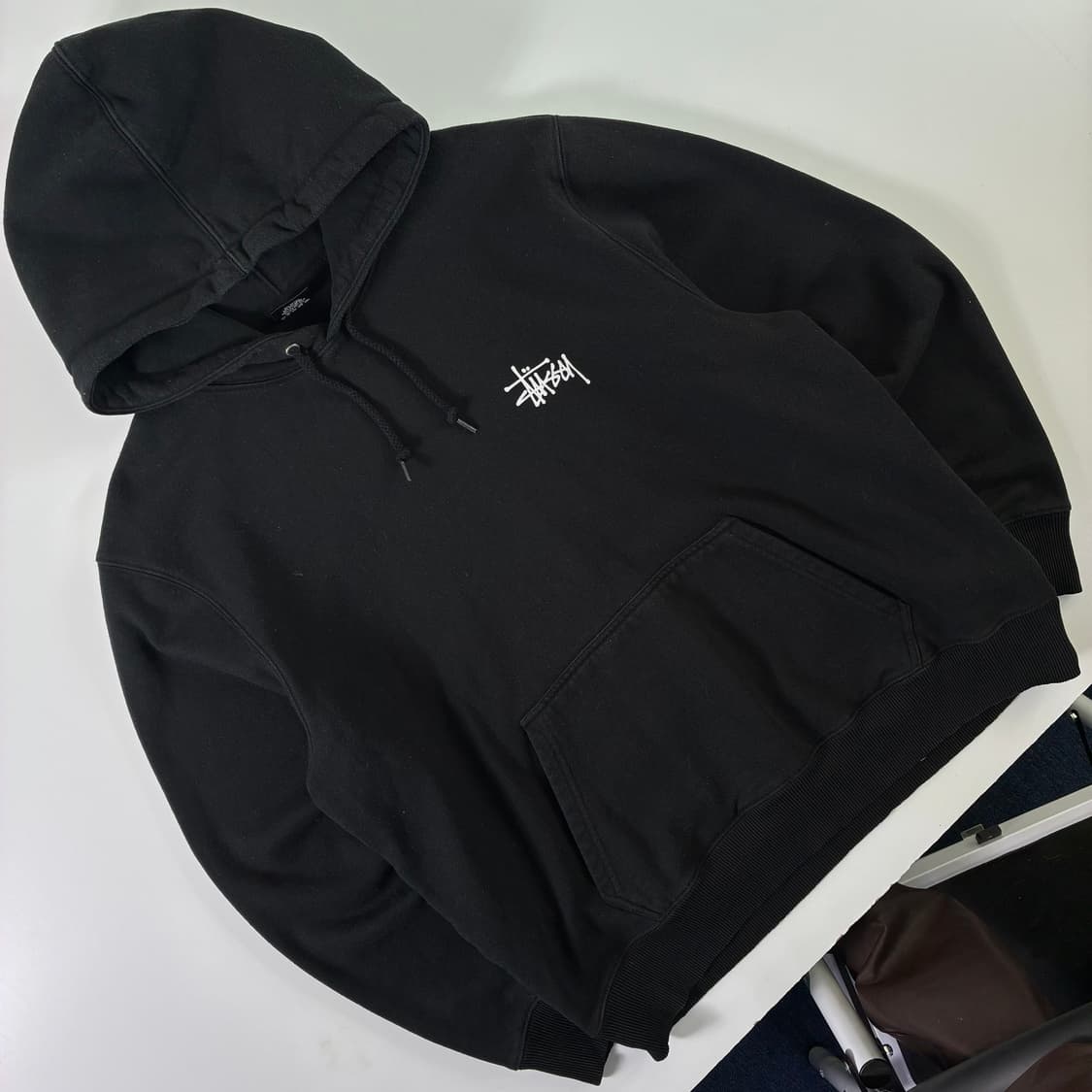 STUSSY 스투시 빅스탁 로고 후드티 상품이미지3